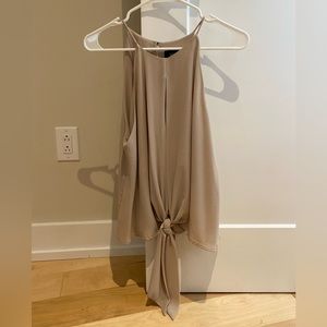 Vici Dolls beige crepe tank top